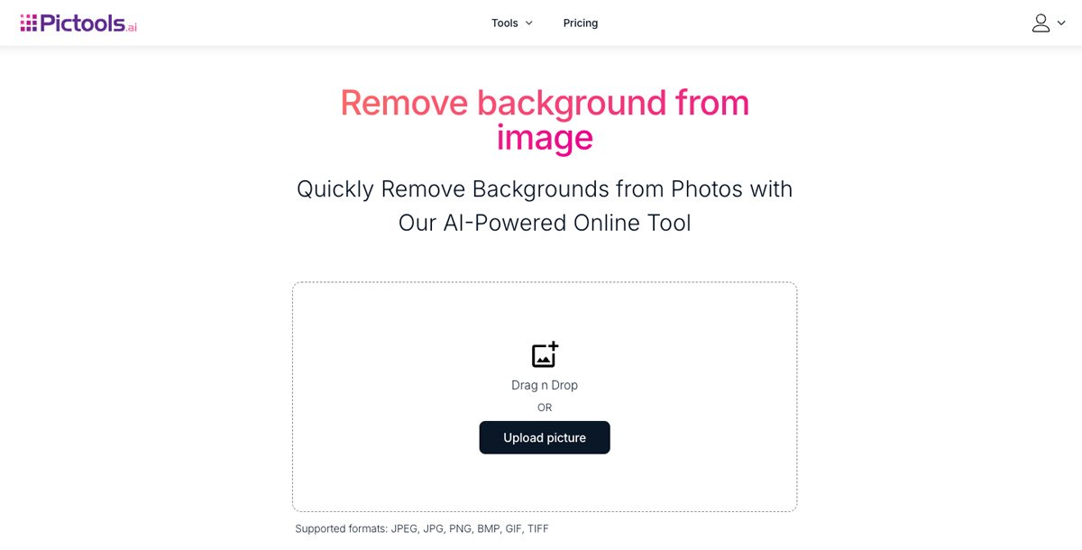 Background removal tool Step 1