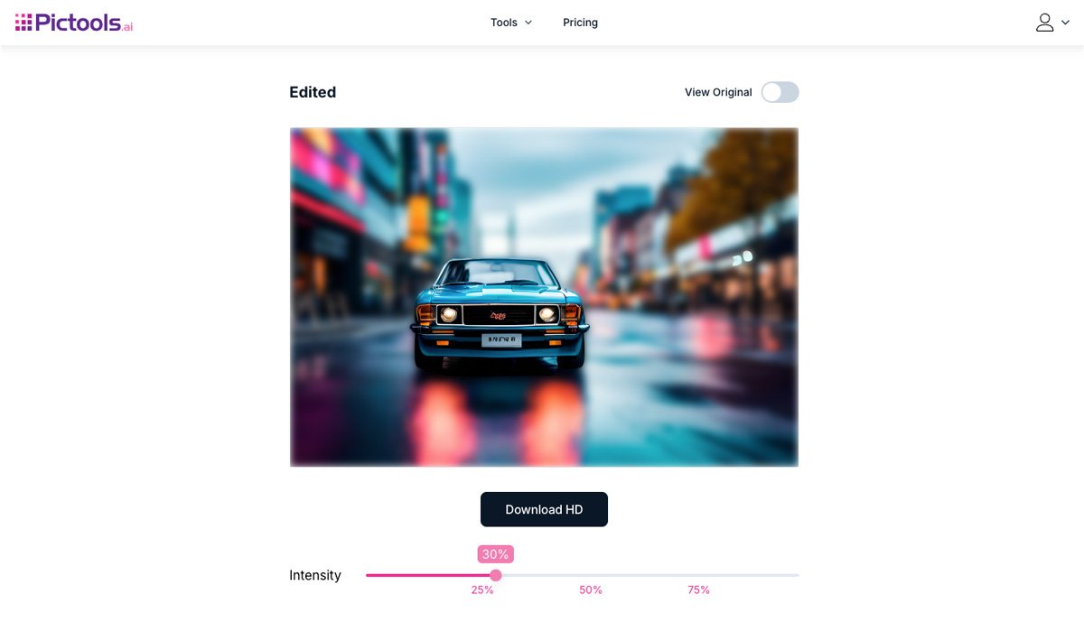 Background blur tool